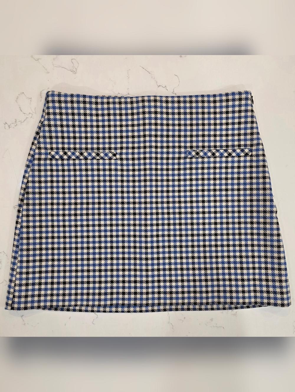 Zara Checkered Mini Skirt Size S -I31